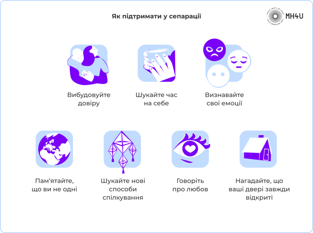 Як підтримати у сепарації