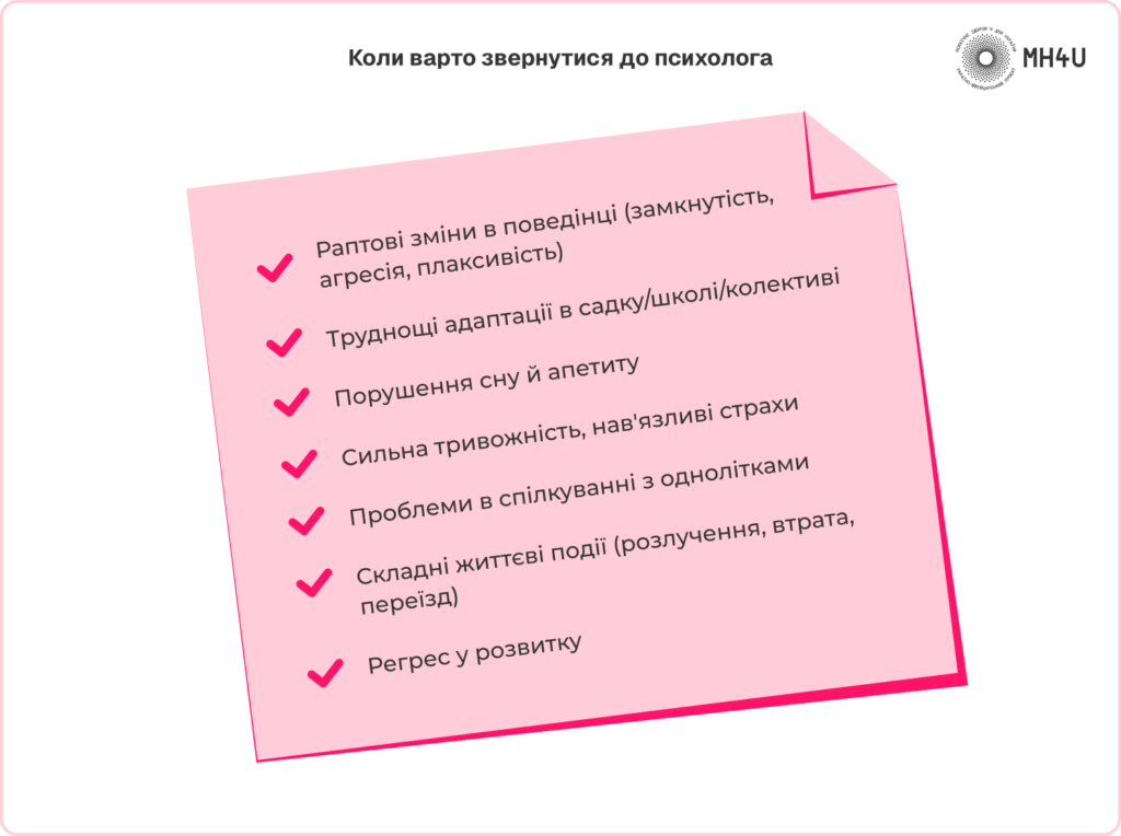 Коли варто звернутись до психолога